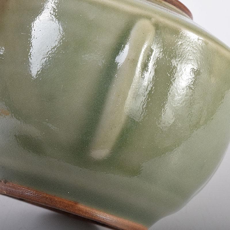 中国　龍泉窯　青磁　茶入　時代箱付　V　7316