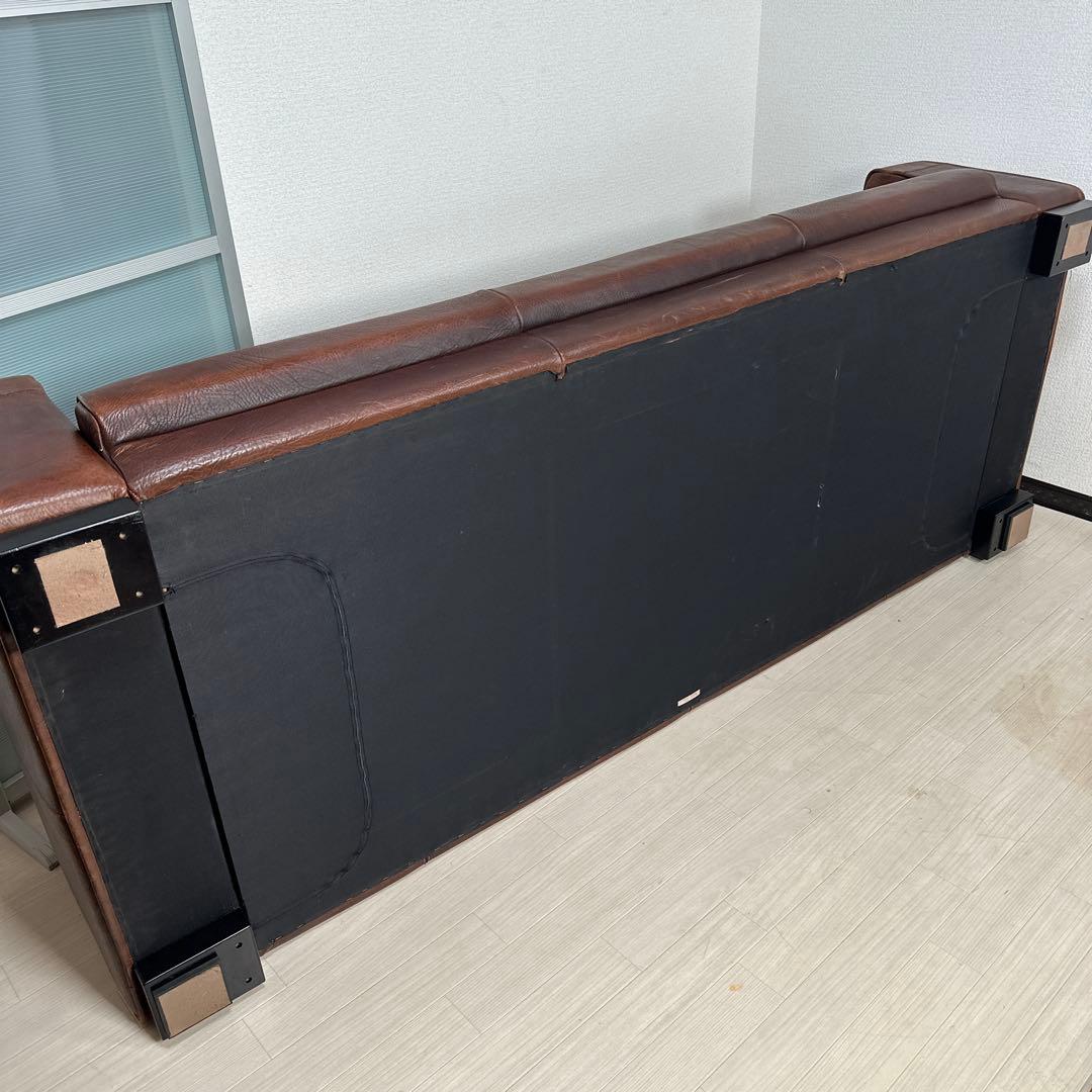 カリモク最高峰 ドマーニ 総革張り：本革 3人掛けソファ 3Pソファ iso※