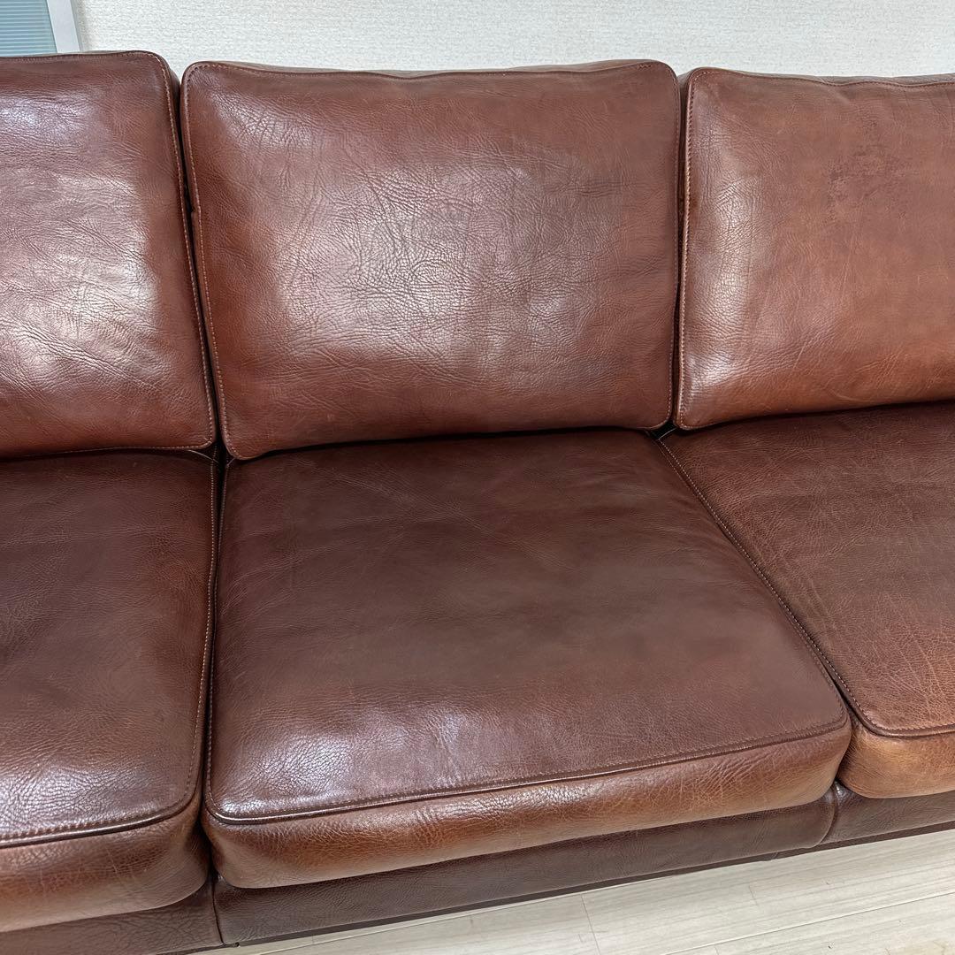 カリモク最高峰 ドマーニ 総革張り：本革 3人掛けソファ 3Pソファ iso※