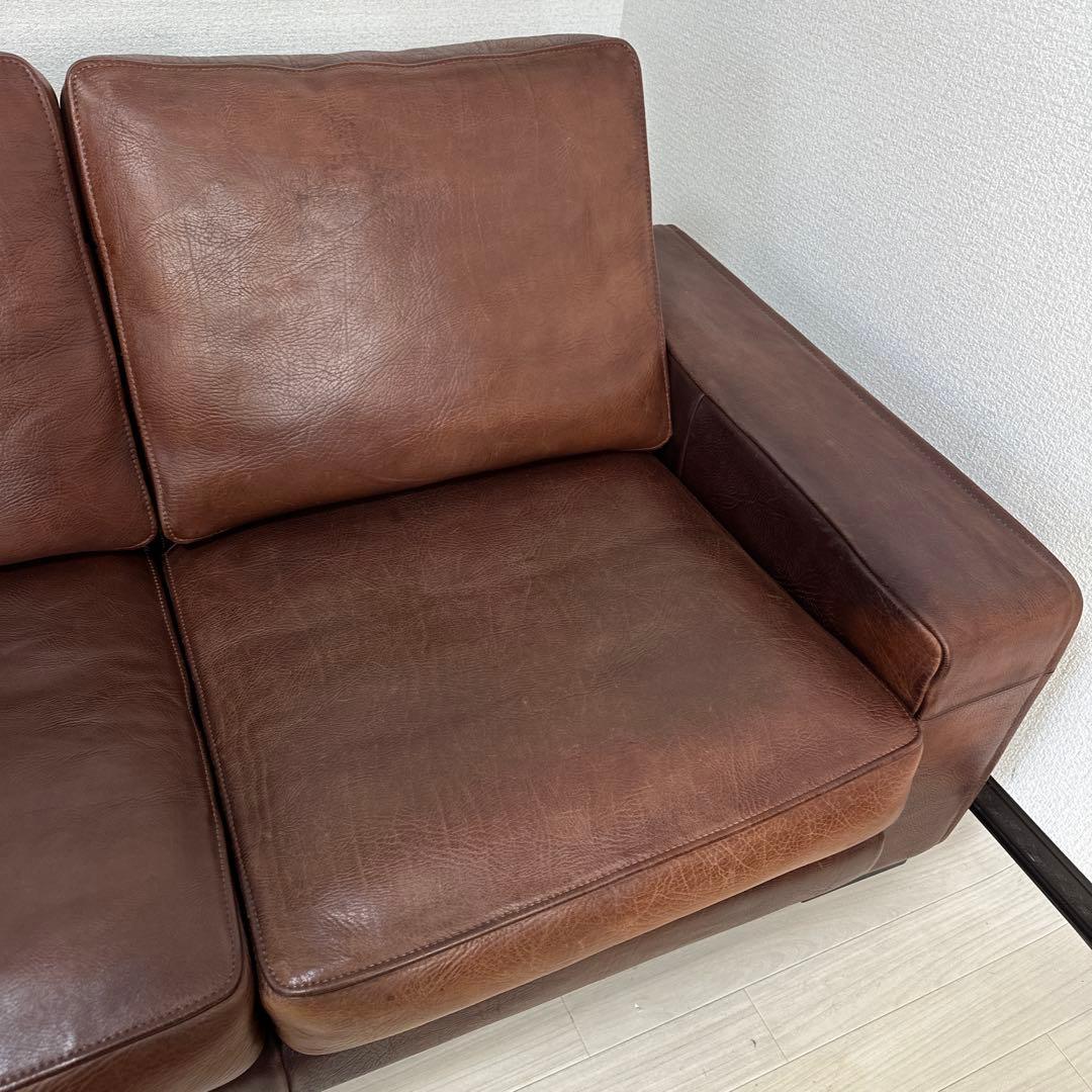 カリモク最高峰 ドマーニ 総革張り：本革 3人掛けソファ 3Pソファ iso※