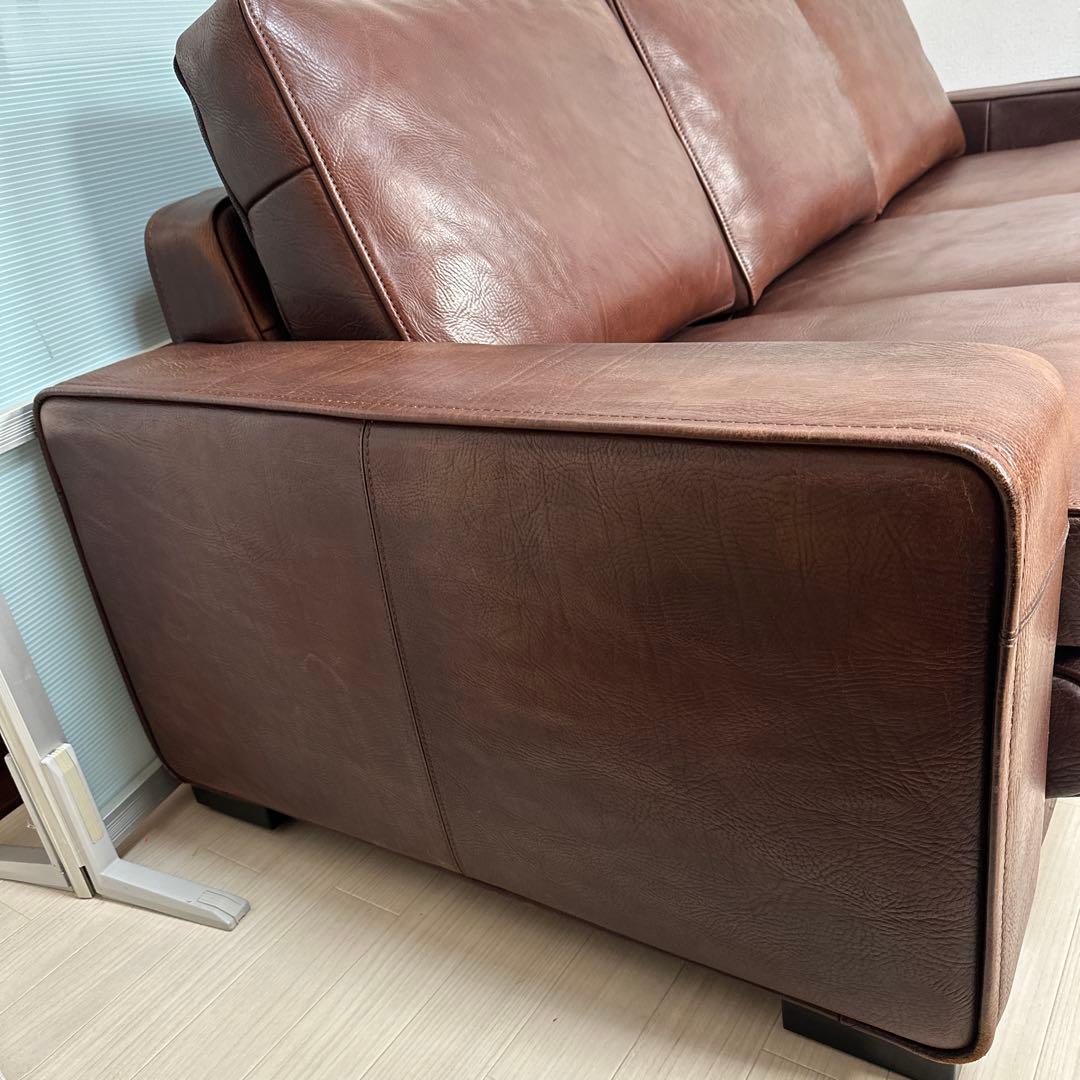 カリモク最高峰 ドマーニ 総革張り：本革 3人掛けソファ 3Pソファ iso※