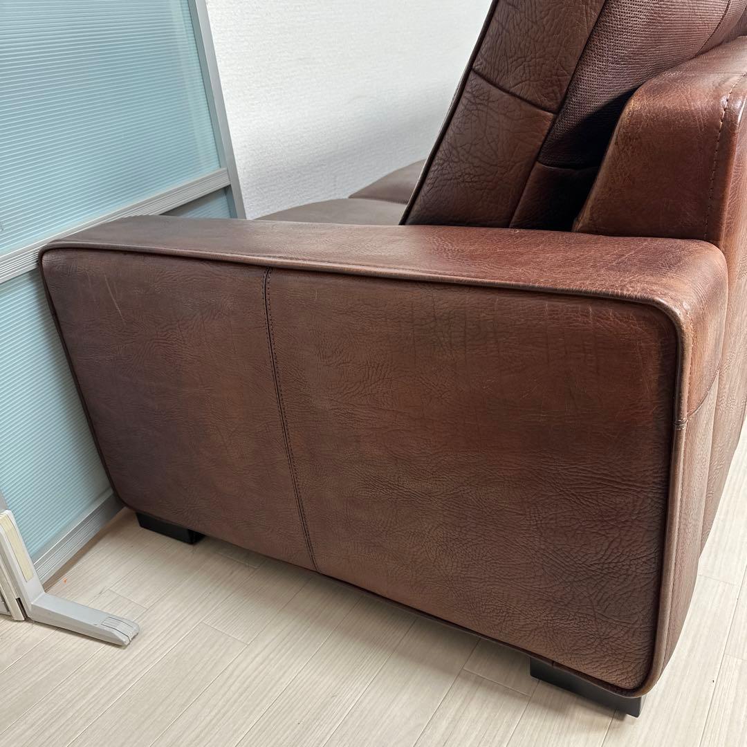 カリモク最高峰 ドマーニ 総革張り：本革 3人掛けソファ 3Pソファ iso※