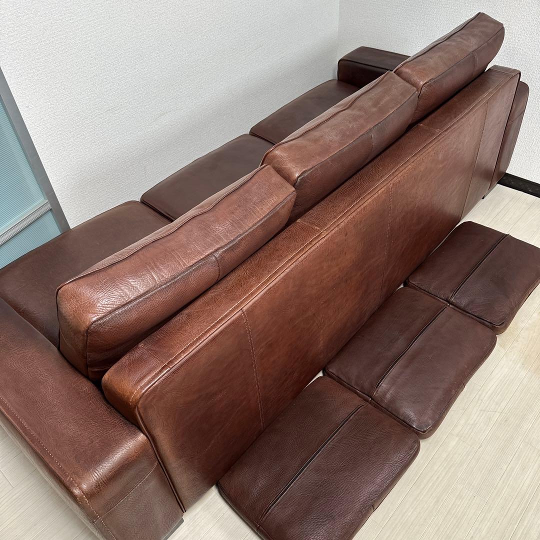 カリモク最高峰 ドマーニ 総革張り：本革 3人掛けソファ 3Pソファ iso※