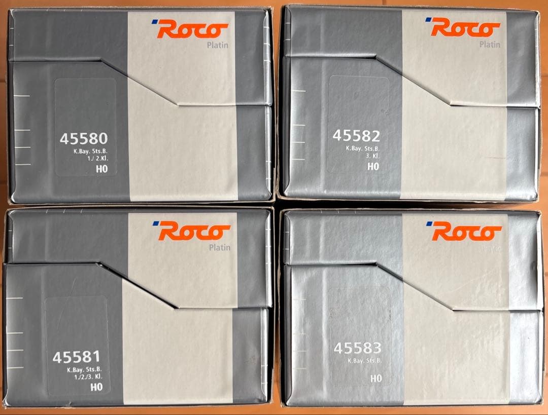 ROCO K.Bay.Sts.B. バイエルン鉄道 客車4両