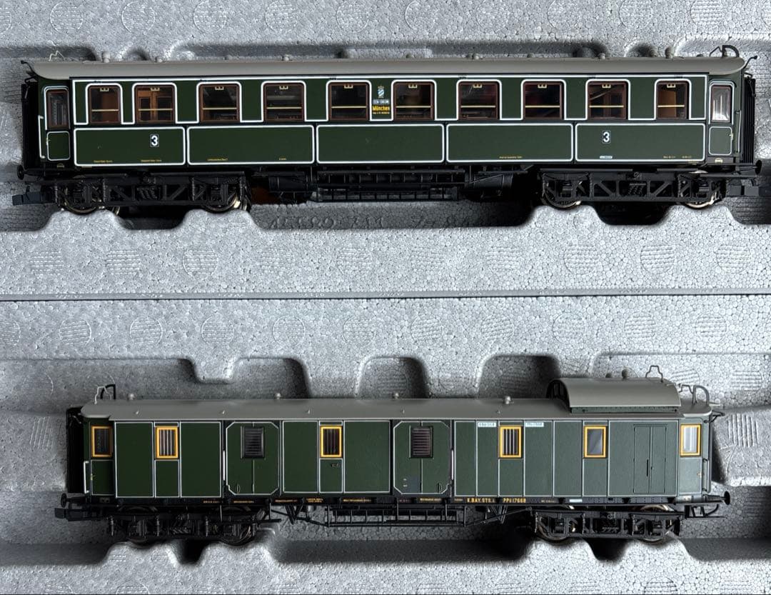 ROCO K.Bay.Sts.B. バイエルン鉄道 客車4両