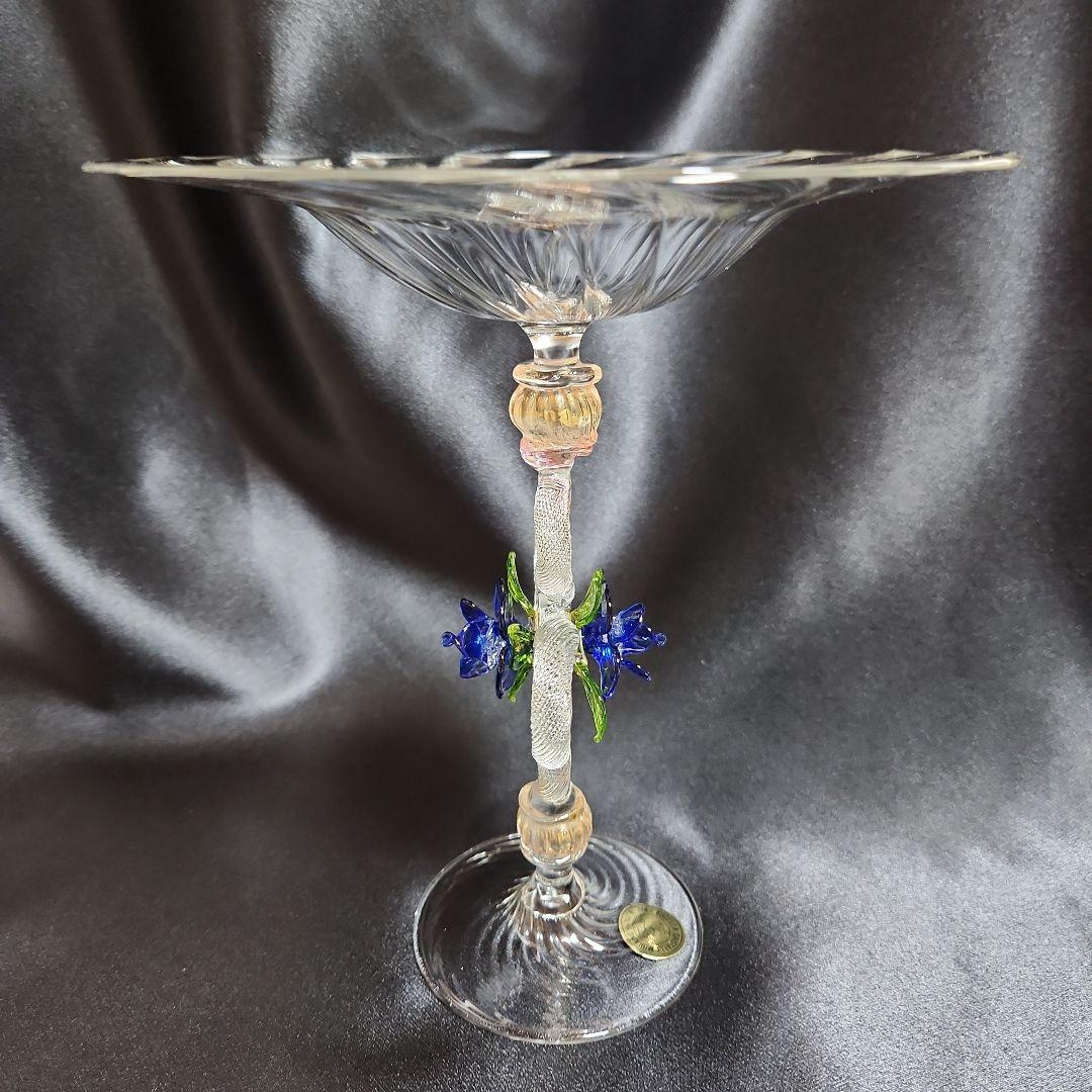 ベネチアンガラス ムラーノガラス コンポート イタリア ヴェネチアングラス