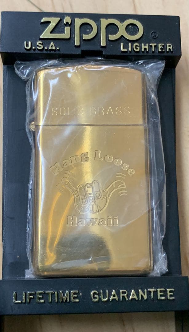 【値下げ中】zippo Hang Loose SOLID BRASS