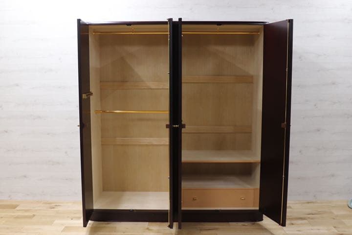 GMEK375○松創 最高級 ワードローブ 洋服箪笥 洋ダンス IDC大塚家具