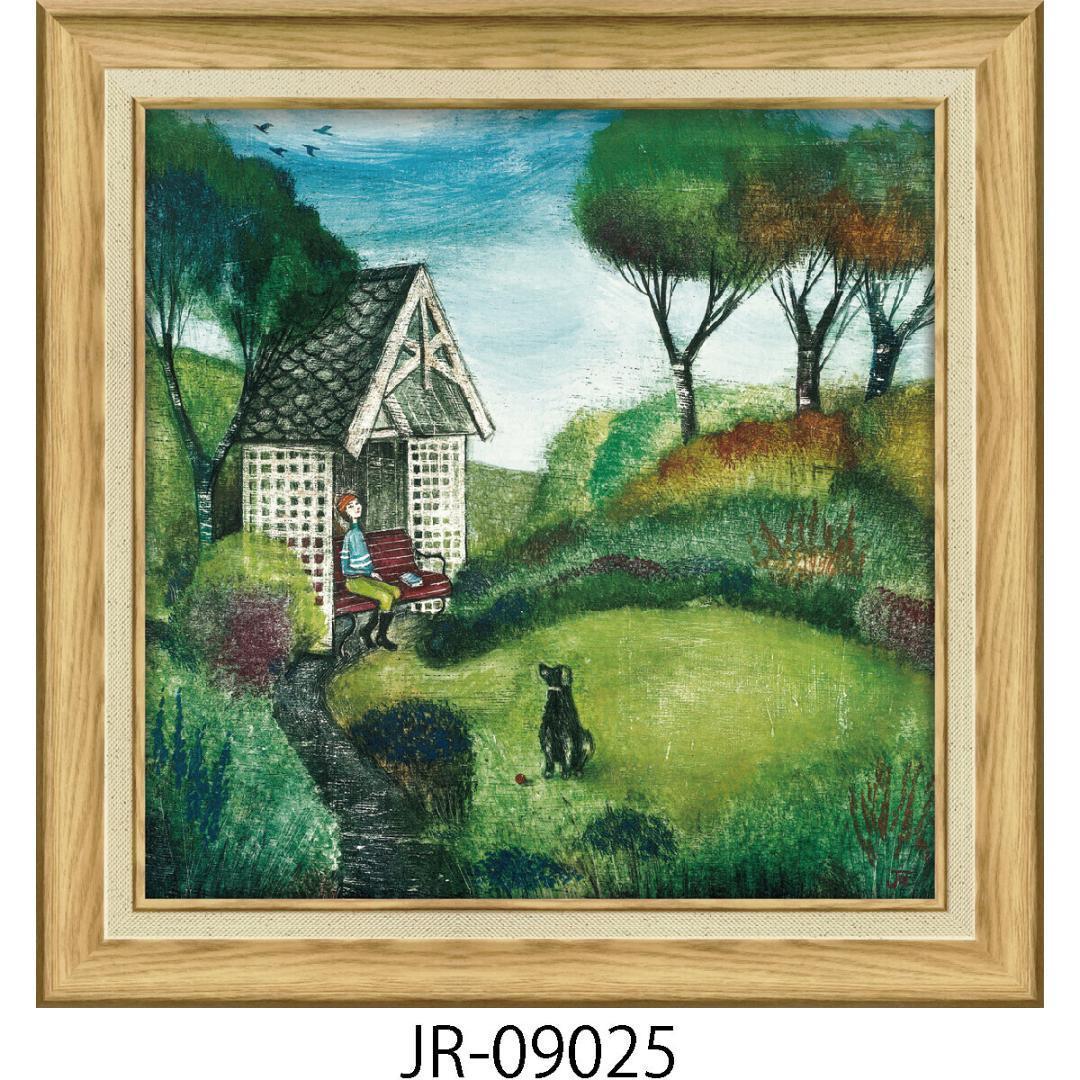 ゲルアートフレーム・ジョー ラム「シークレット ガーデン」【風景・海・犬】　軽量