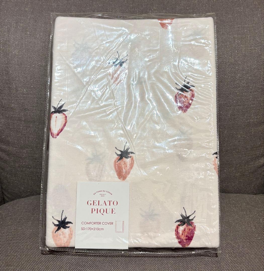 GELATO PIQUE いちご柄 ピンクカバーセット