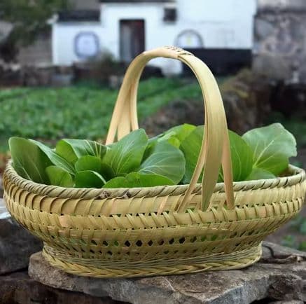 竹細工 極上品かご 収納 手作工芸品 市場かご 手提かご 買い物かご
