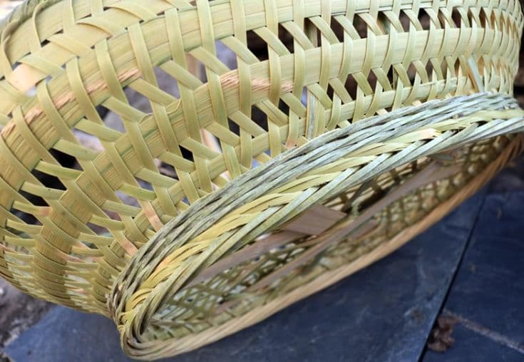 竹細工 極上品かご 収納 手作工芸品 市場かご 手提かご 買い物かご