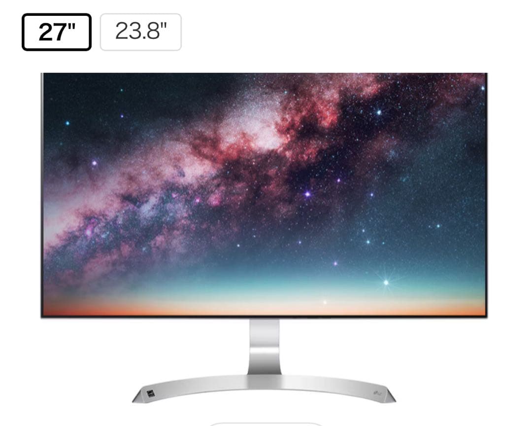 【早い者勝ち】LG 27インチ　ディスプレイモニター