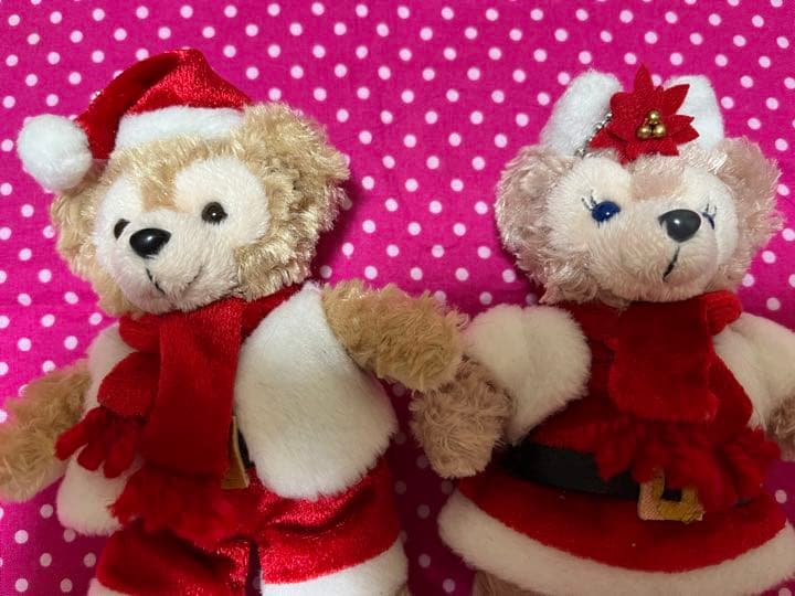 ダッフィー　メイちゃん　ぬいスト　ぬいぐるみストラップ　サンタクロース　サンタ