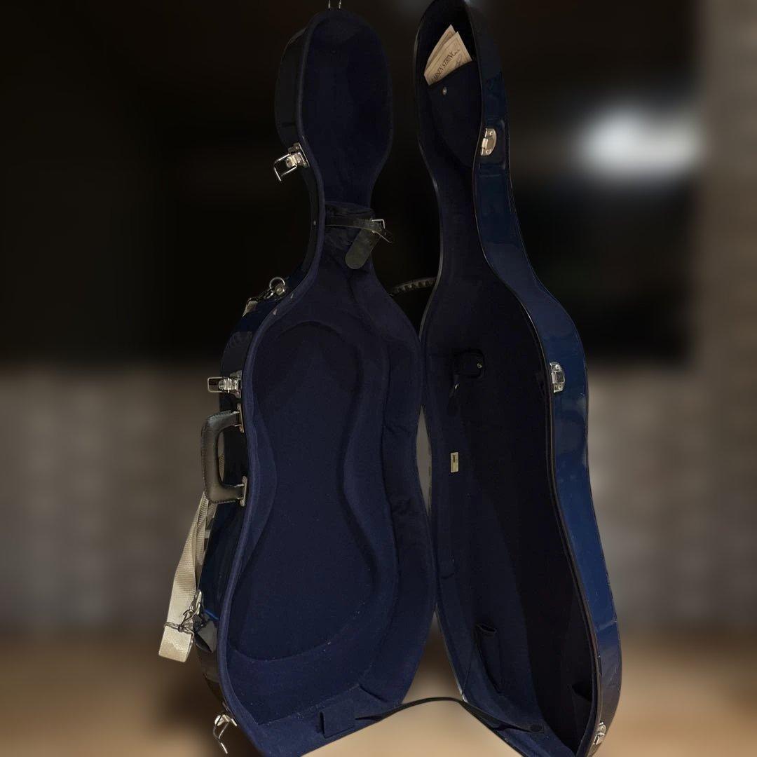 チェロケース　青
