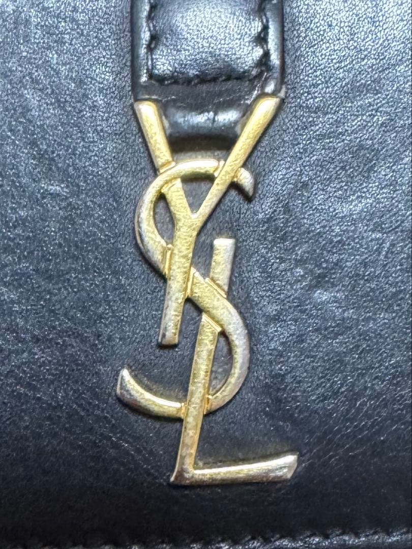 SAINT LAURENT サンローラン ミニ財布 2つ折り ブラック