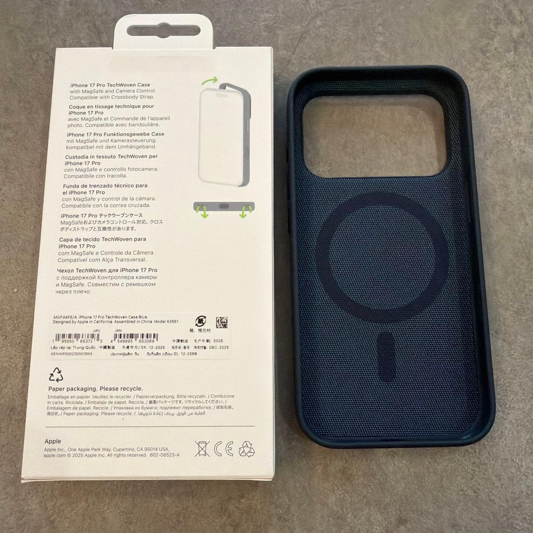 【超美品】iPhone 17 Pro テックウーブンケースApple純正