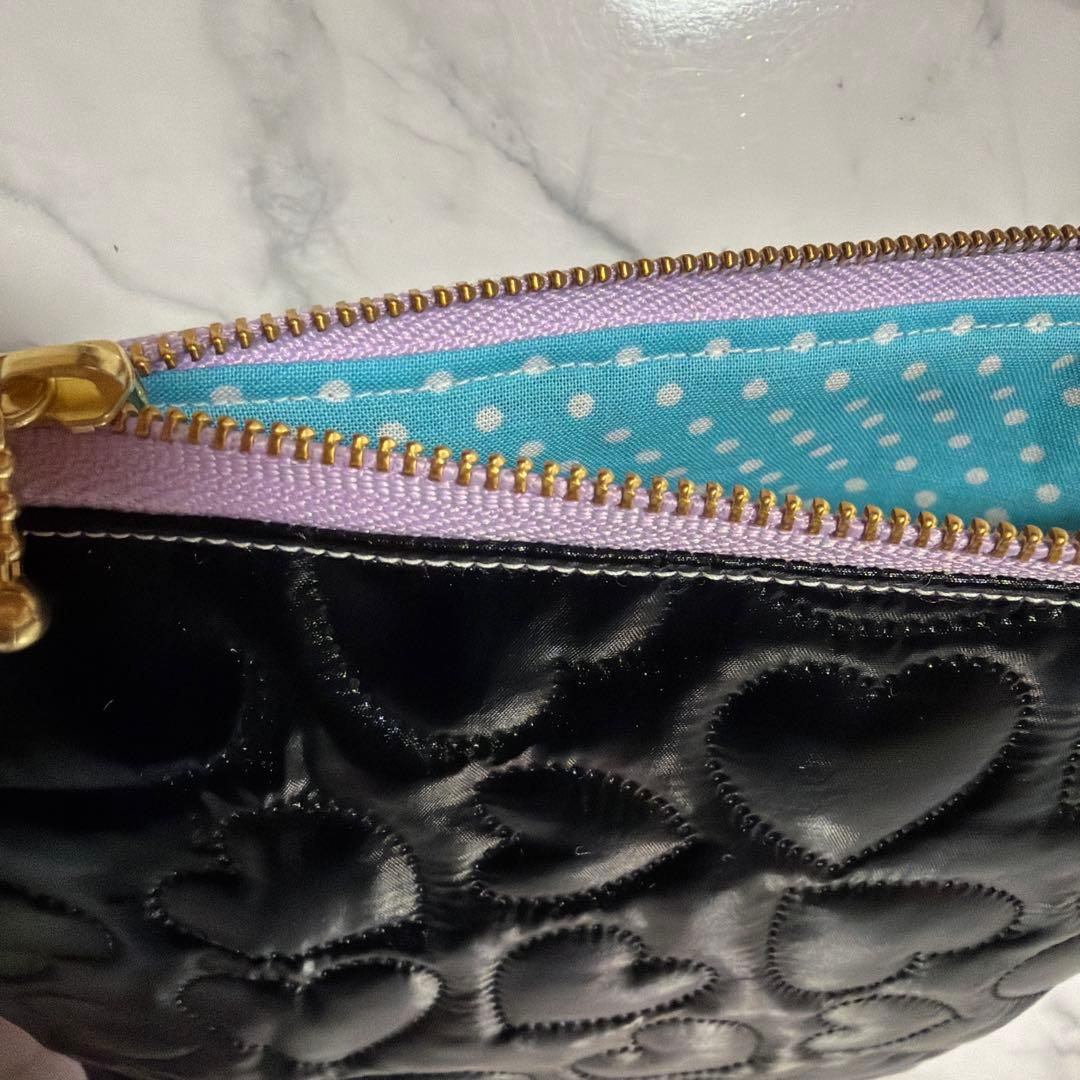 2836✨BIGシリーズ✨にゃんこフェイス❤︎ マチありポーチ　三毛　ハンドメイド