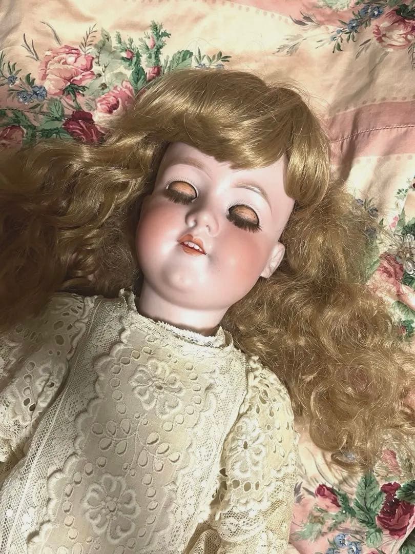 アンティーク　ドール　ビスクドール　スリープ