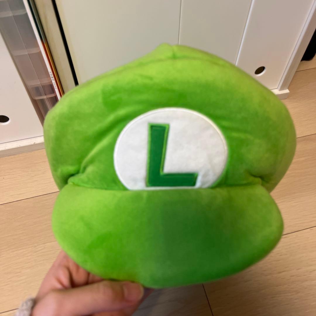 USJ ユニバ　スター　ポップコーンバケット　ルイージ　帽子　ファンキャップ