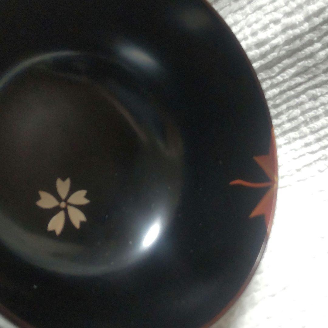 山中漆器文平堂夫婦汁椀春秋蒔絵