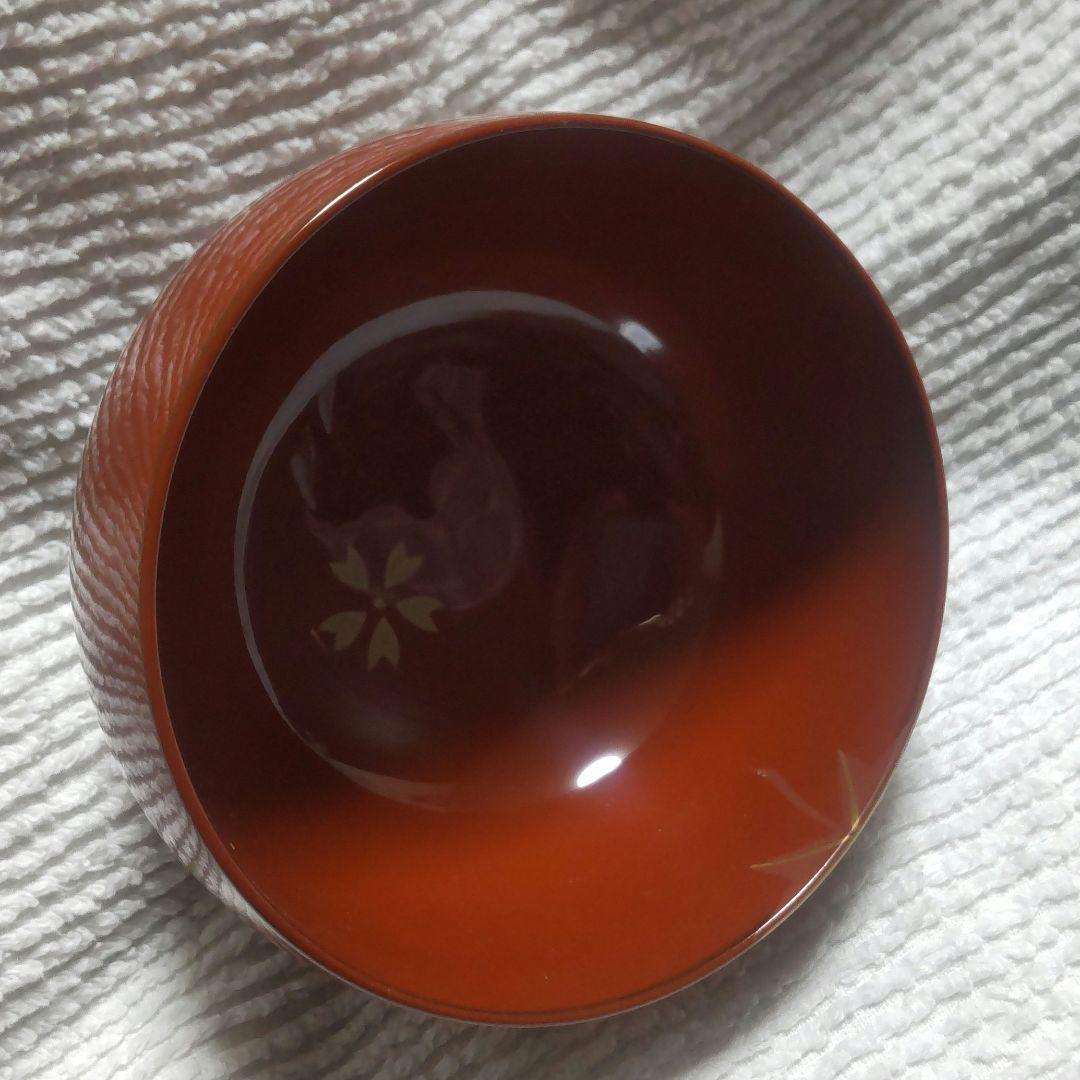 山中漆器文平堂夫婦汁椀春秋蒔絵