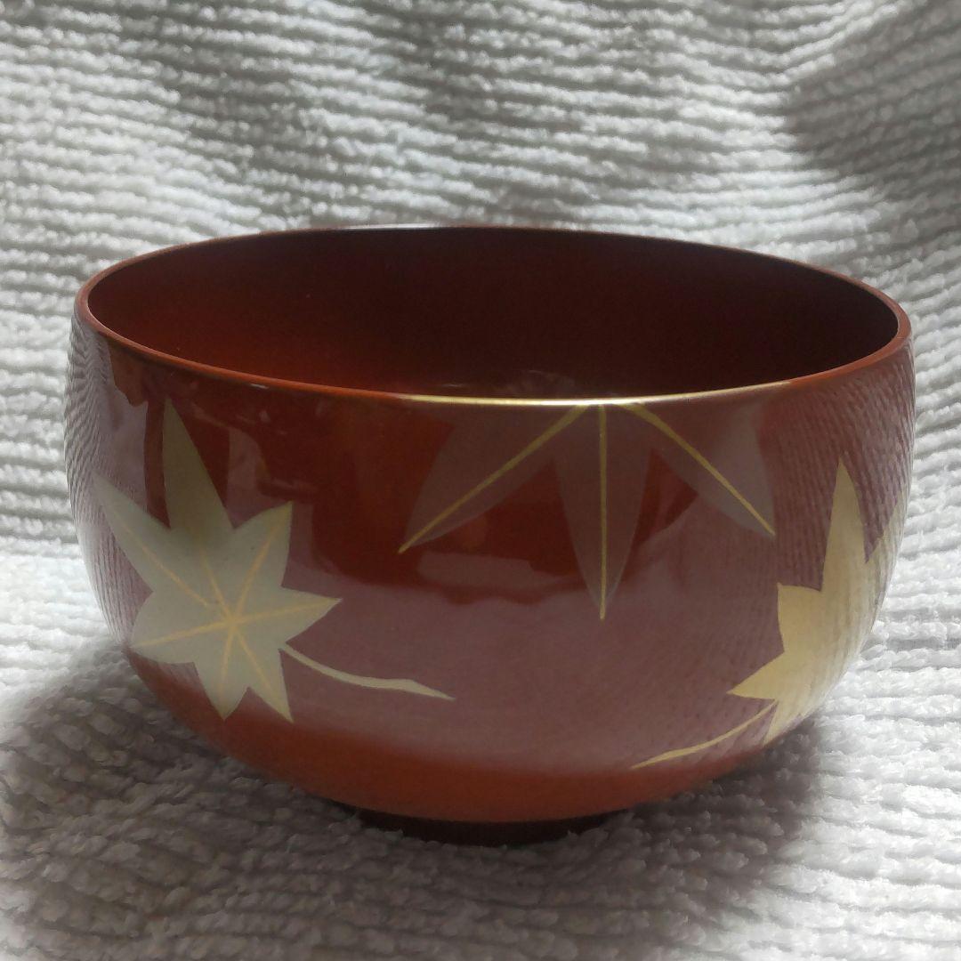 山中漆器文平堂夫婦汁椀春秋蒔絵