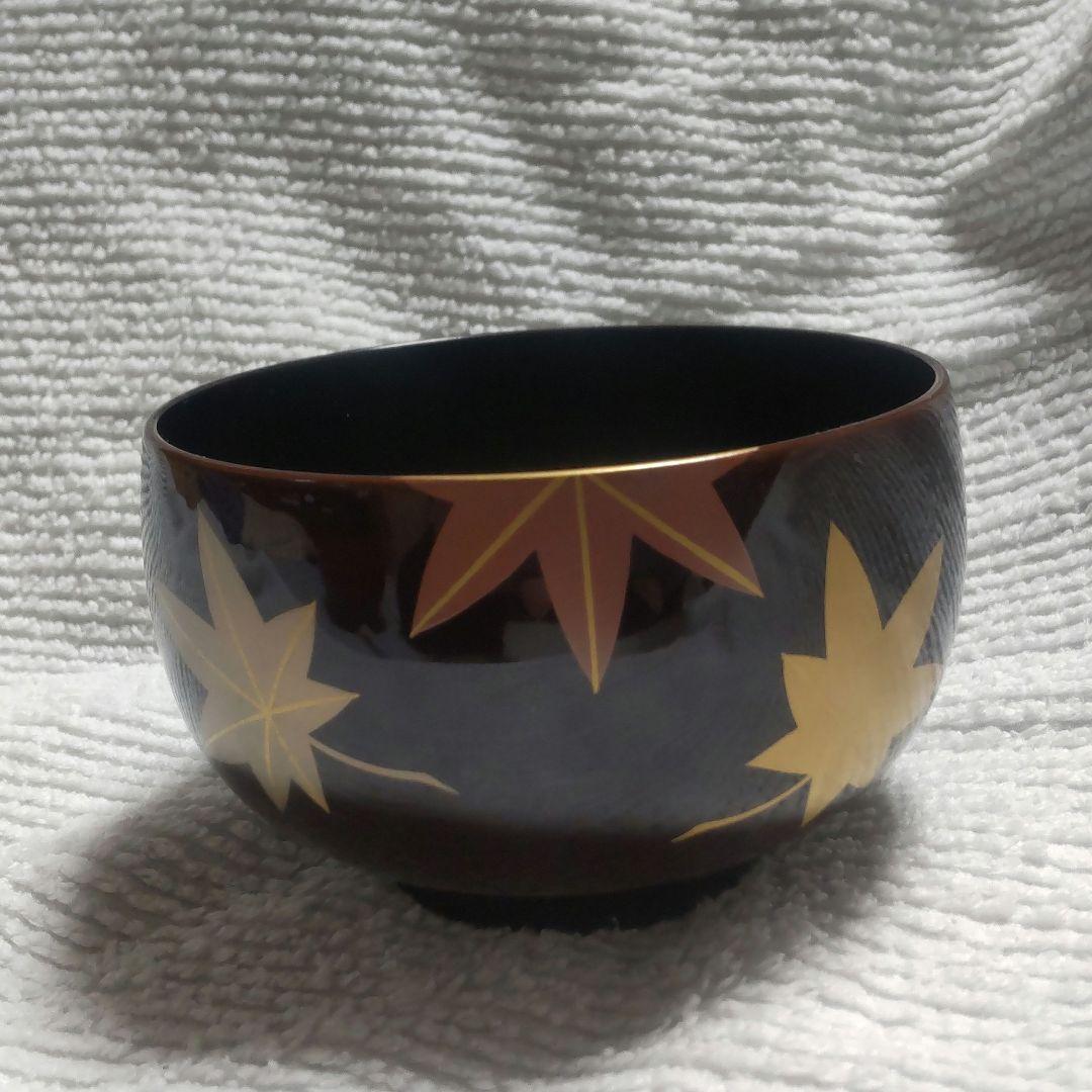 山中漆器文平堂夫婦汁椀春秋蒔絵