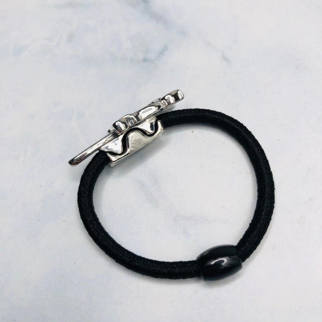 シルバー925 ヘアゴム　ダガー　人気　匿名配送　10　2844