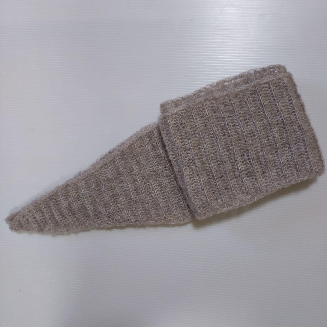手編みマフラー