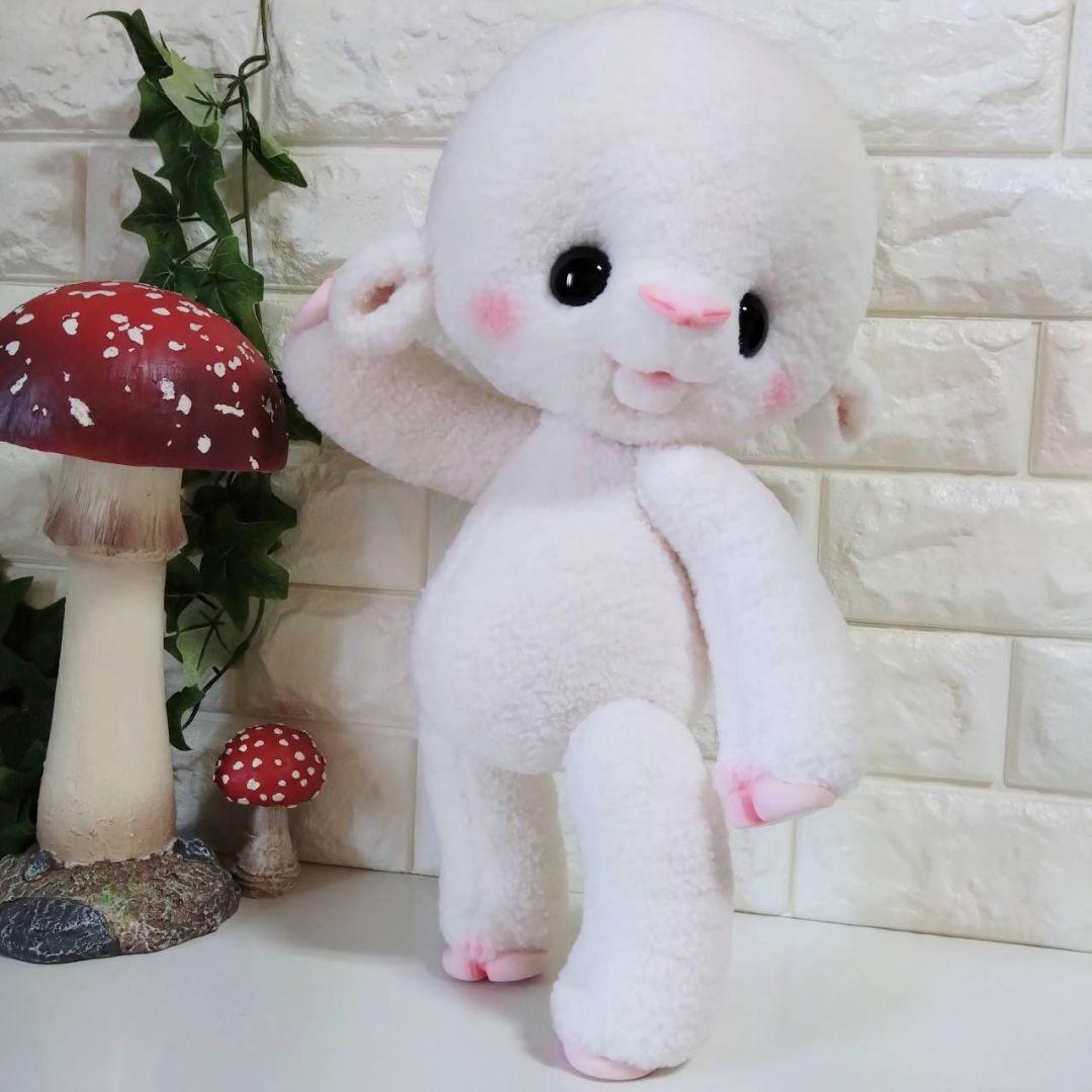 ぬいぐるみ✽テディベア✽アートドール✽羊のめぇちゃん✽スーパーデラックス