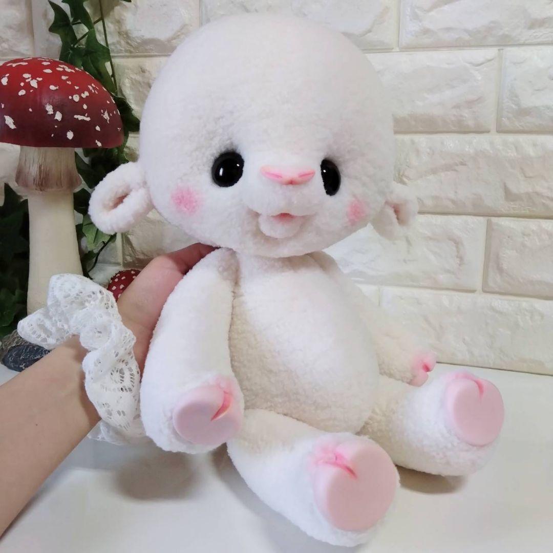 ぬいぐるみ✽テディベア✽アートドール✽羊のめぇちゃん✽スーパーデラックス