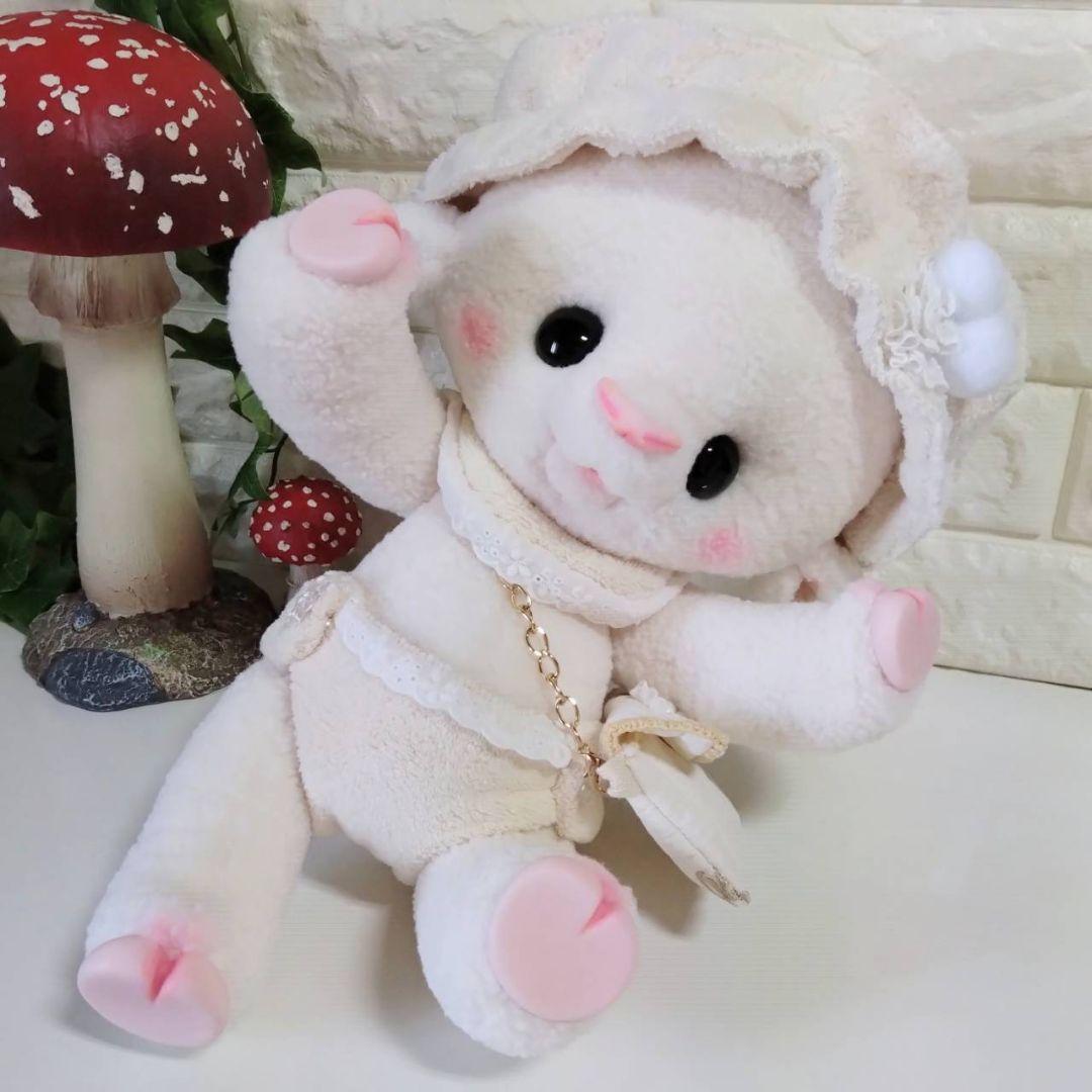 ぬいぐるみ✽テディベア✽アートドール✽羊のめぇちゃん✽スーパーデラックス