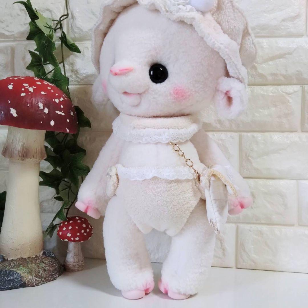 ぬいぐるみ✽テディベア✽アートドール✽羊のめぇちゃん✽スーパーデラックス