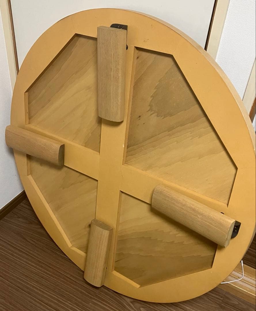 円卓 ちゃぶ台 大型 直径105cm 高さ30.5cm ローテーブル 食卓