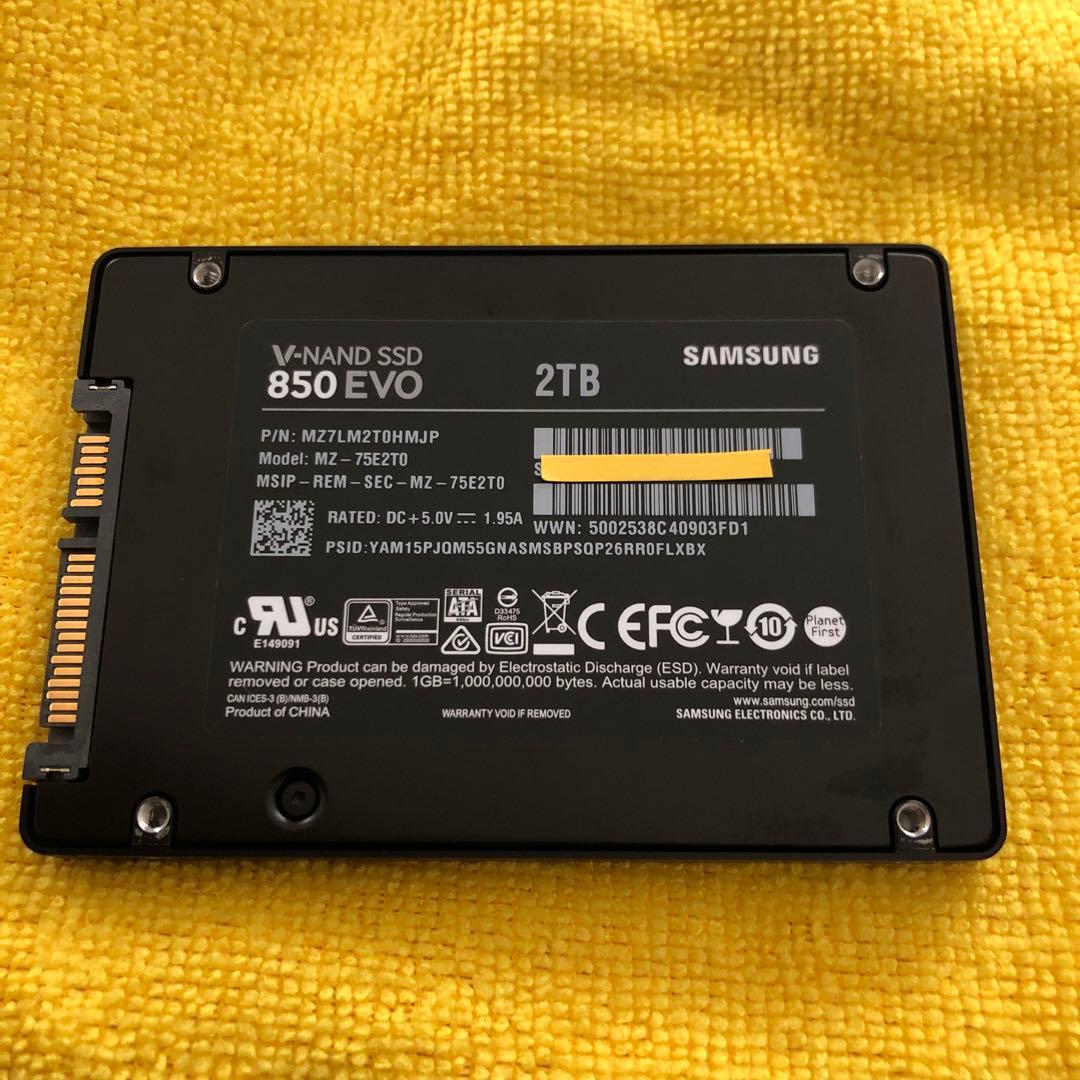 SAMSUNG製 860EVO SSD 2000GB