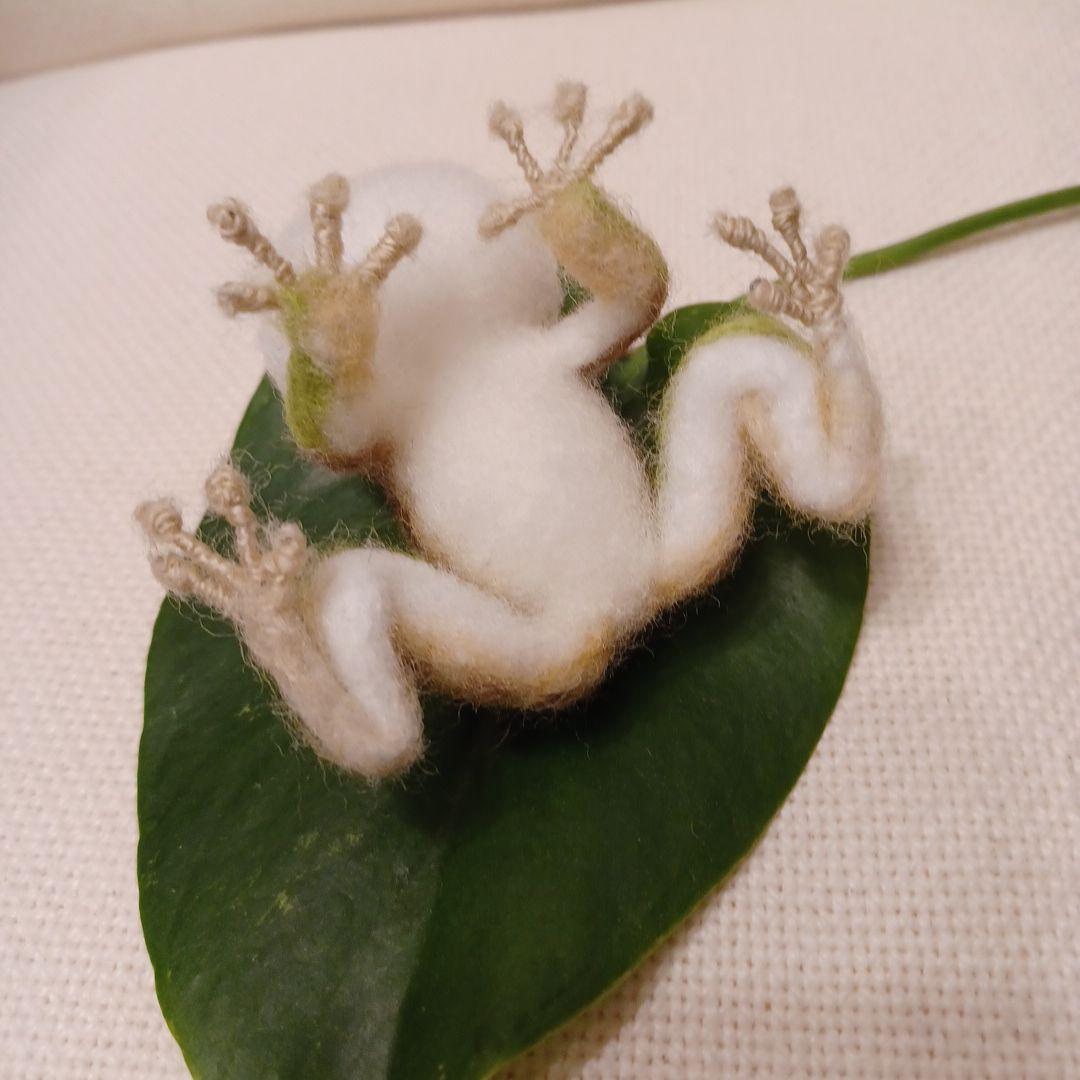 カエル(羊毛フェルト)