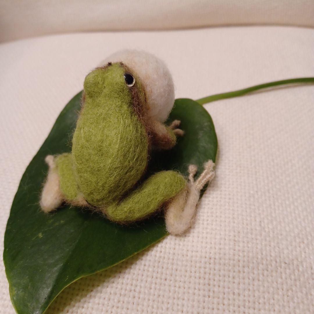 カエル(羊毛フェルト)