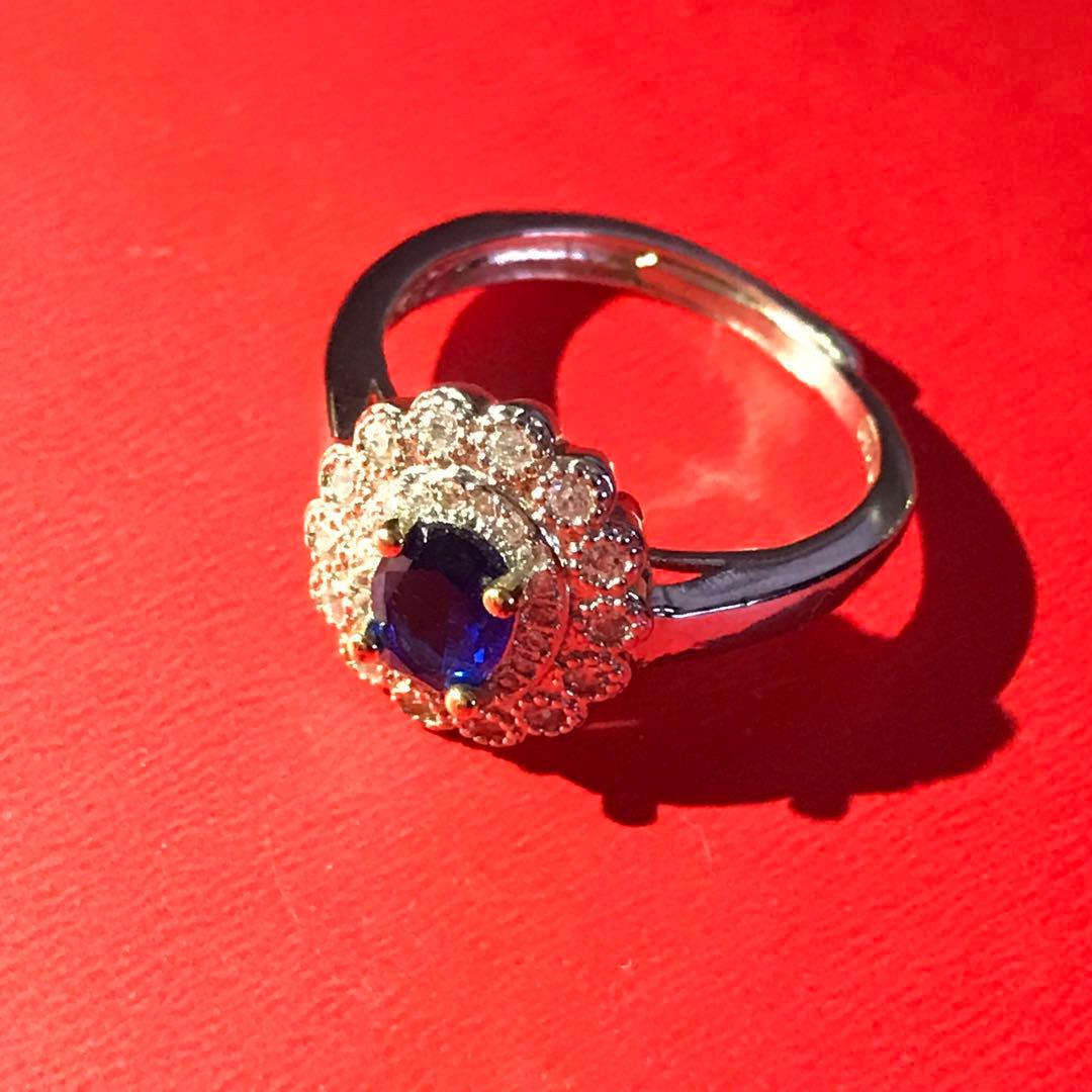 イギリス老婦人から受け継いだお金に困らない金運引き寄せ　天然サファイア特級呪物