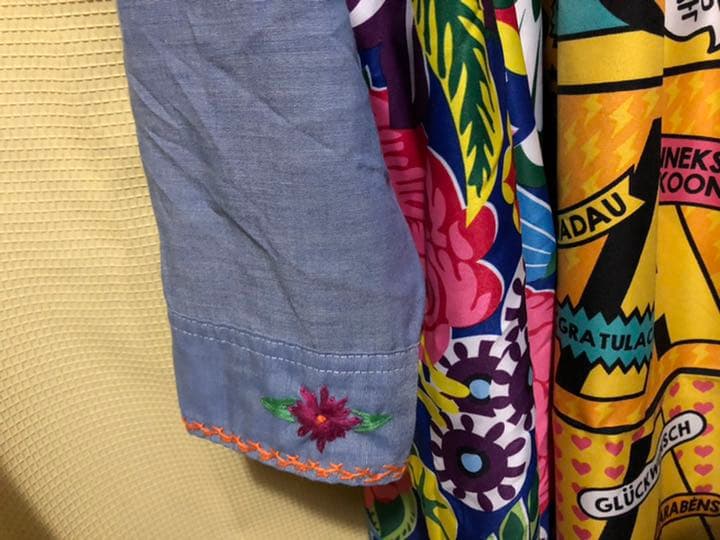 [お値下げ不可]可愛い刺繍シャツワンピース