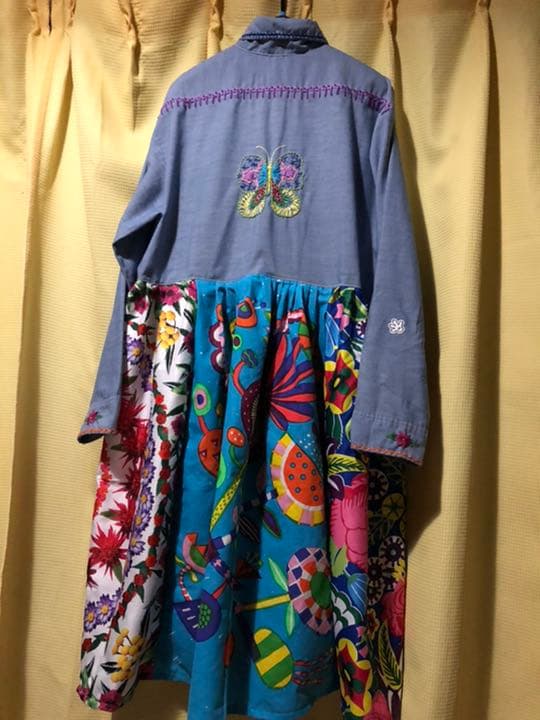 [お値下げ不可]可愛い刺繍シャツワンピース