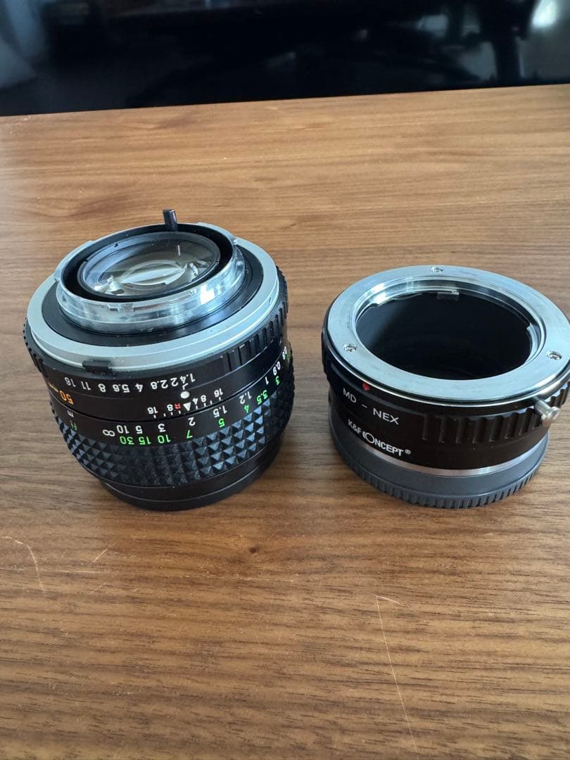 MINOLTA MC ROKKOR-PG 50mm F1.4 アダプターリング