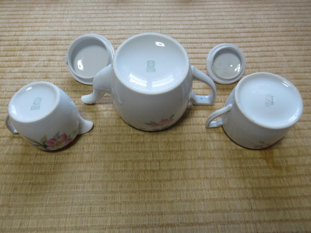 ◆美品 大正時代◆オールドノリタケ アメリカ向け『りんごの花と金彩』ティーセット