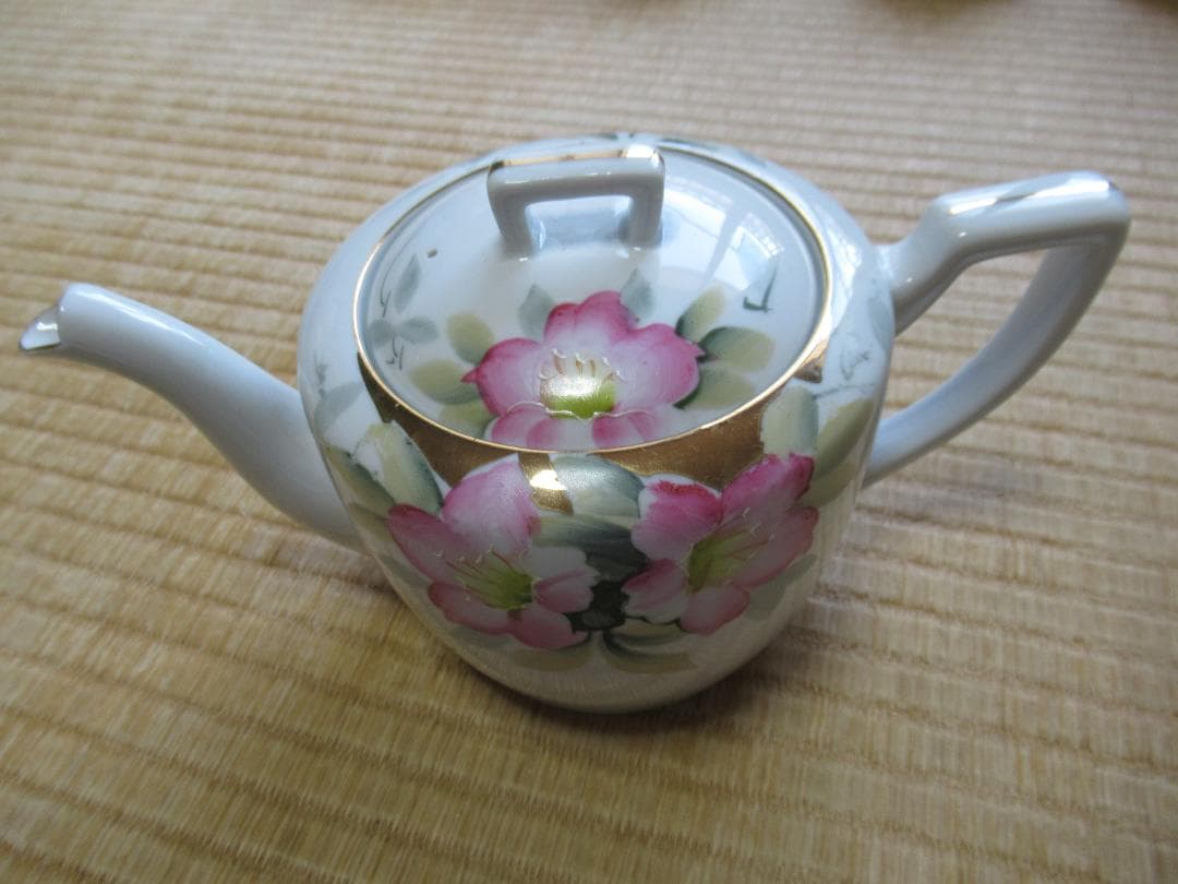 ◆美品 大正時代◆オールドノリタケ アメリカ向け『りんごの花と金彩』ティーセット