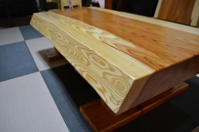 №53　秋田杉一枚板☆座卓☆厚板　3帖～6帖⭐︎セール品