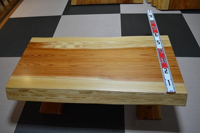 №53　秋田杉一枚板☆座卓☆厚板　3帖～6帖⭐︎セール品