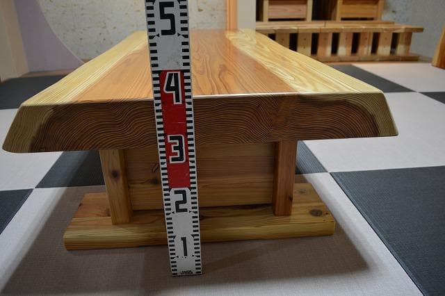 №53　秋田杉一枚板☆座卓☆厚板　3帖～6帖⭐︎セール品