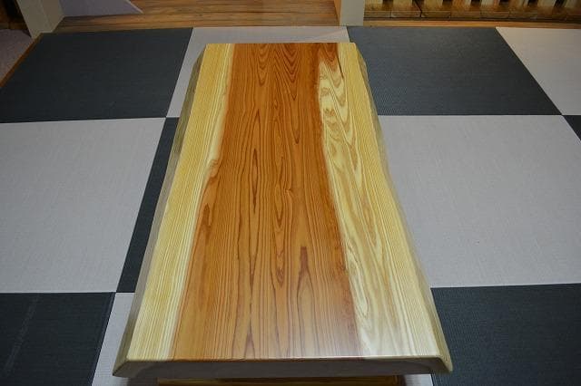 №53　秋田杉一枚板☆座卓☆厚板　3帖～6帖⭐︎セール品