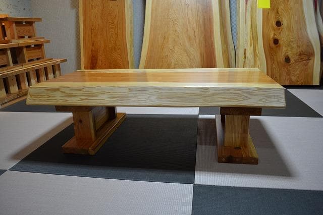 №53　秋田杉一枚板☆座卓☆厚板　3帖～6帖⭐︎セール品