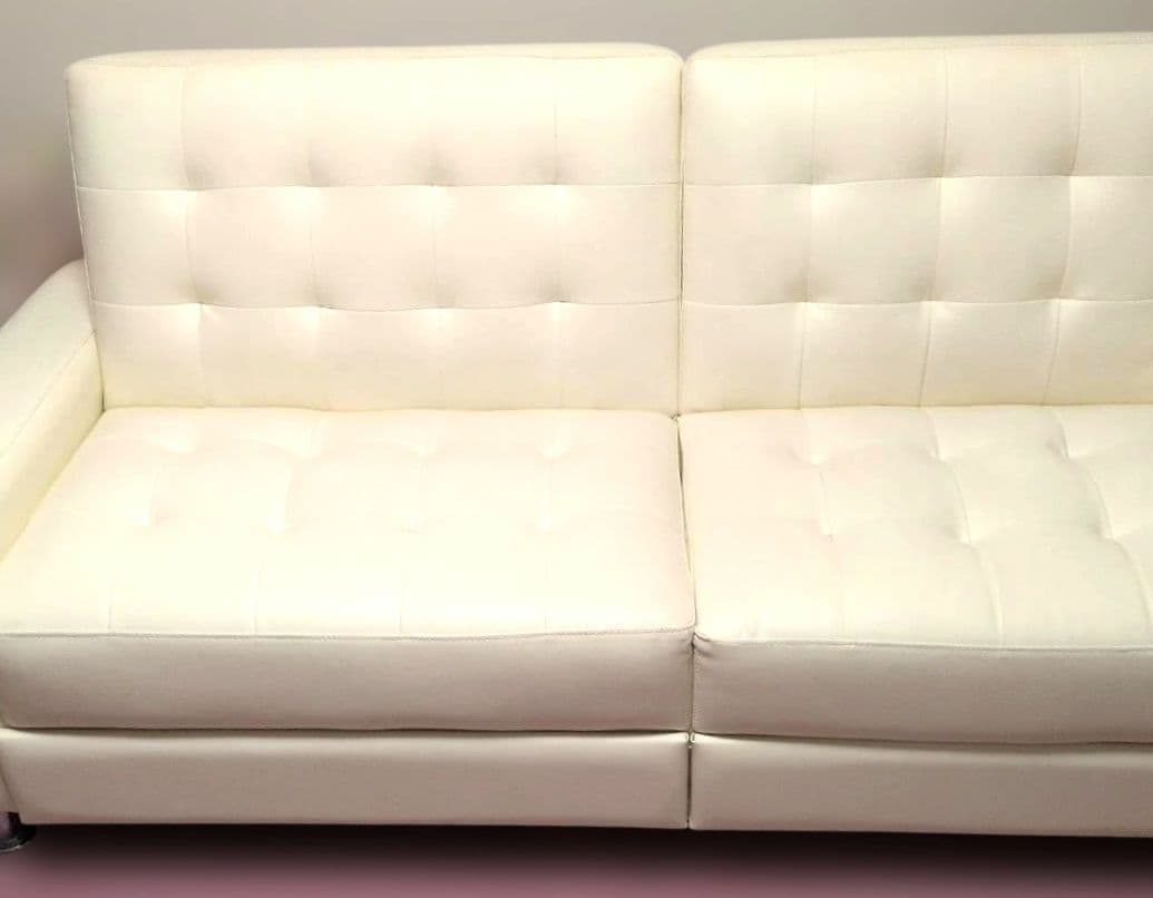 3WAYソファ ソファべッド リクライニング アイボリー 　東京港区　引き取り